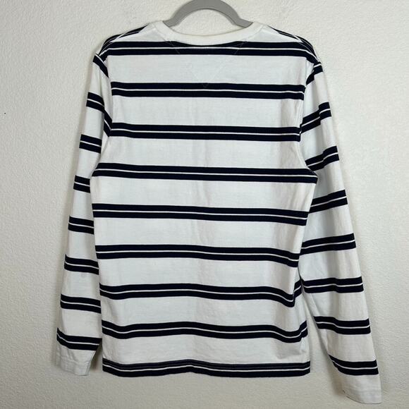Tommy Hilfiger Mens S/P long sleeve striped coastal Fisherman cotton T-shirt - Picture 3 of 8